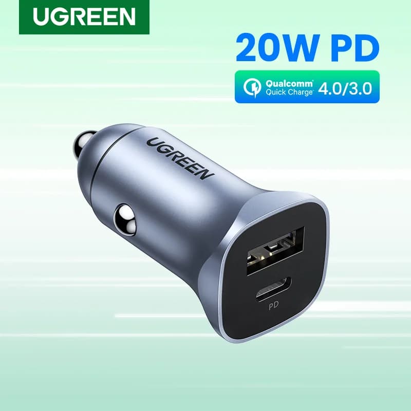 24W topeltport QC 4.0 auto laadija