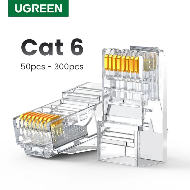 Cat6 RJ45 Ethernet võrgukaabli pistikud