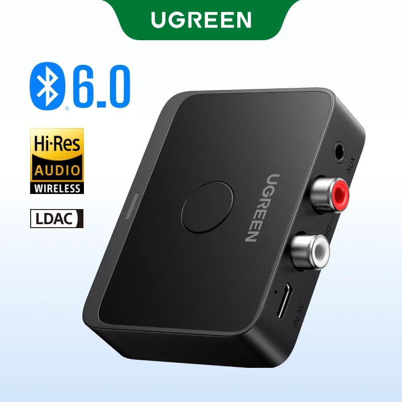 Bluetooth 6.0 heli vastuvõtja, 3.5mm ja RCA