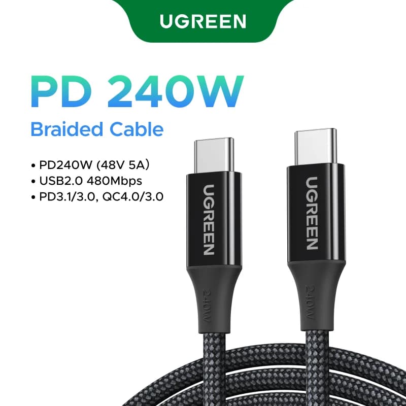 240W USB-C – USB-C kiirlaadimiskaabel