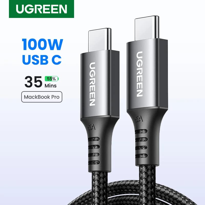100W USB-C – USB-C PD kiirlaadimiskaabel