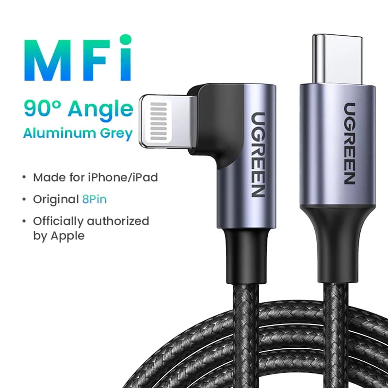 MFi USB-C valguskaabliga kaabel, 30W PD kiirlaadimine