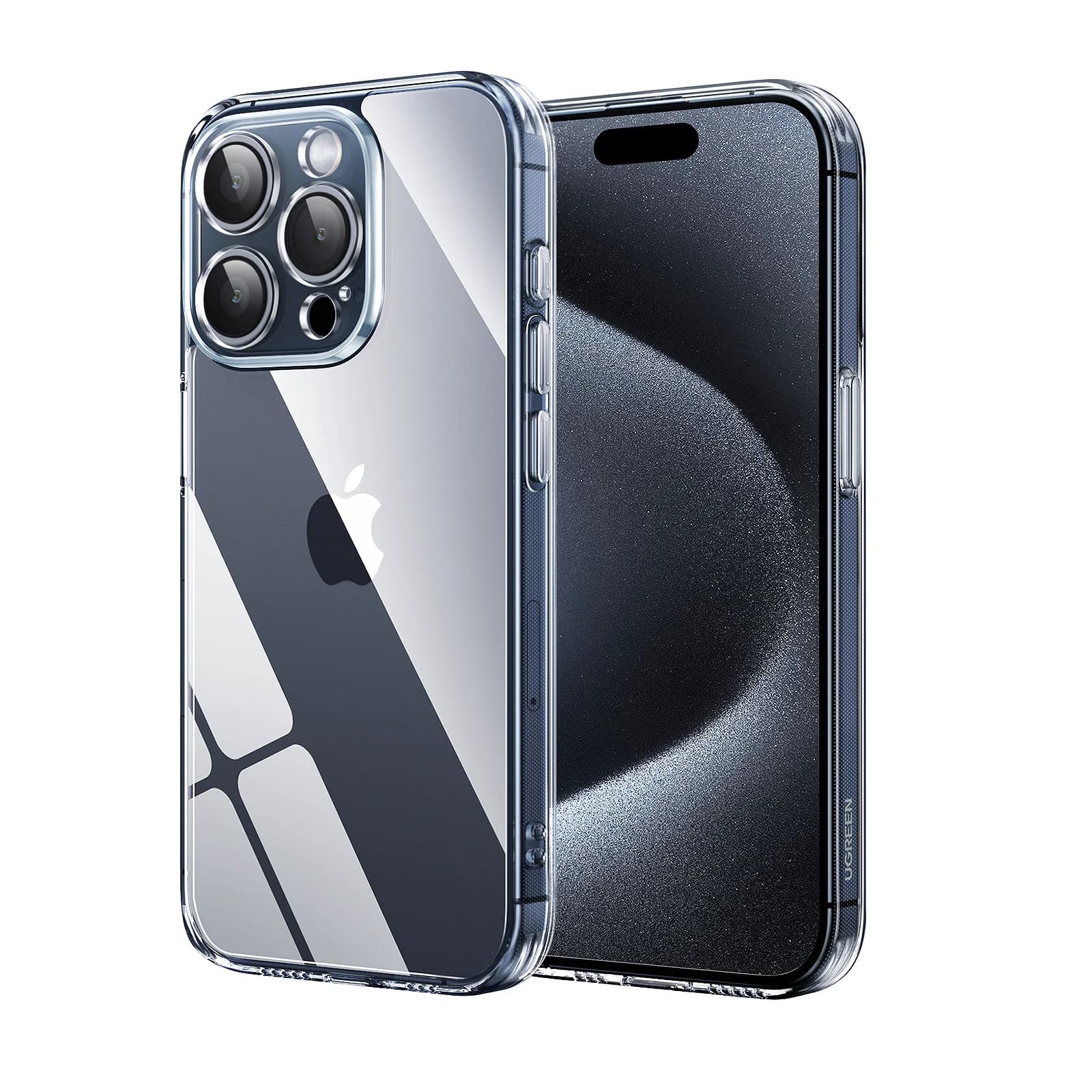 Läbipaistev löögikindel õhupadi ümbris iPhone'ile