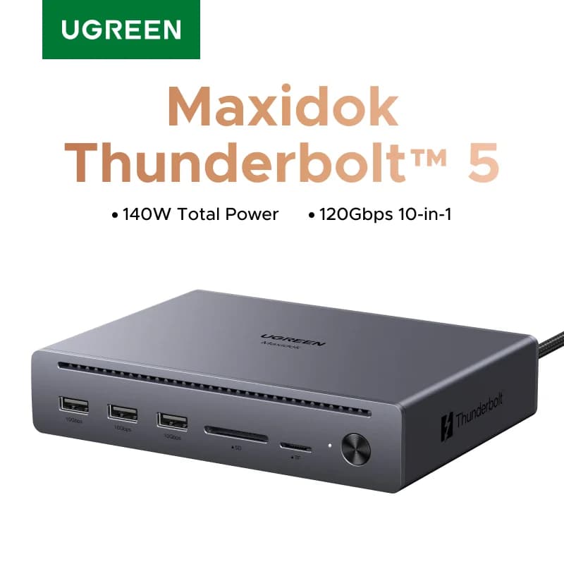 Thunderbolt 5 10-in-1 dokijaam 120Gbps