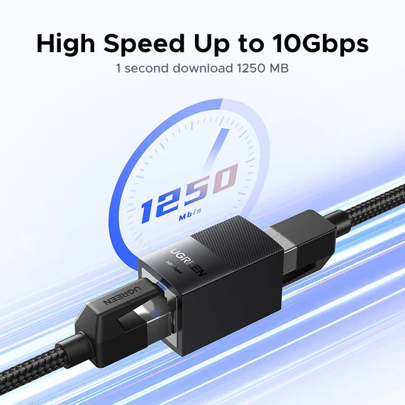 RJ45 Ethernet võrgupikendaja, 10Gbps