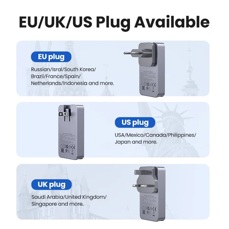 65W GaN USB-C laadija kiirlaadimisega 4.0