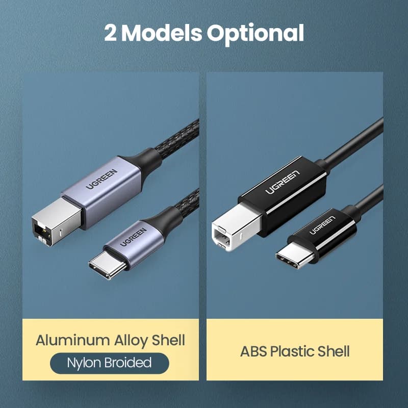 USB-C kuni USB Type-B 2.0 printerikaabel