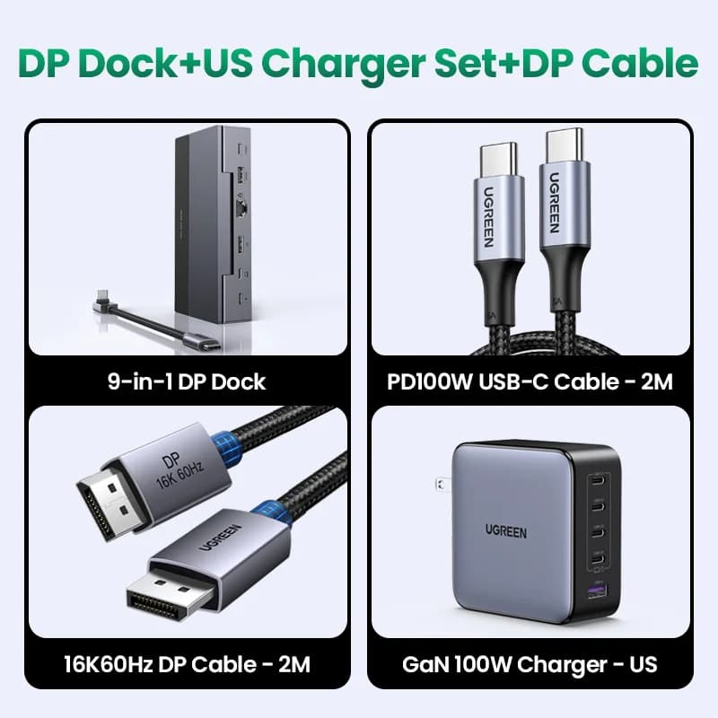 USB-C dokijaam, 4K 120Hz, 10Gbps, PD 100W