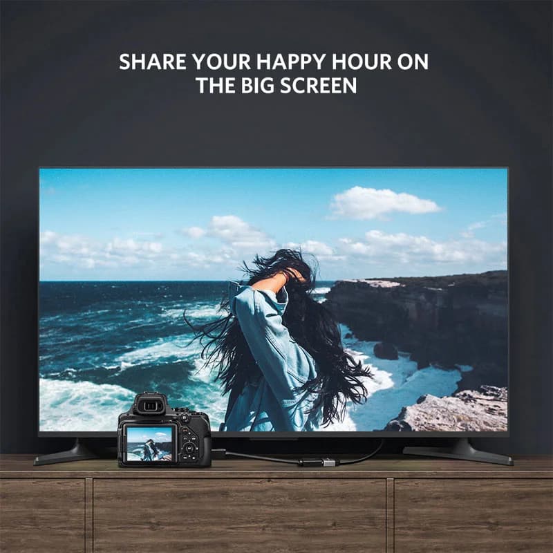 Mini HDMI standardseks HDMIks 4K adapterkaabel