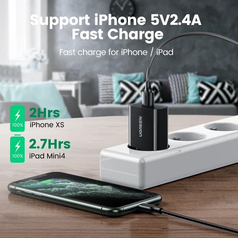 18W USB seinaklaadija kiirlaadimisega 3.0