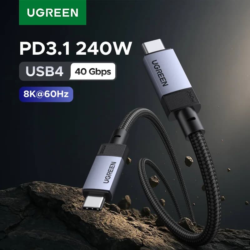 USB4 kaabel, 240W PD ja 40Gbps andmeedastus