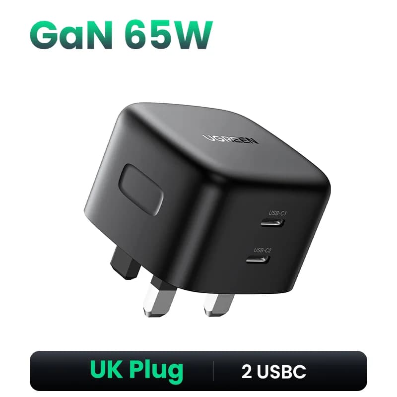 100W GaN USB-C kiirlaadija, UK pistik