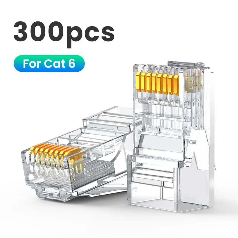 Cat6 RJ45 Ethernet võrgukaabli pistikud