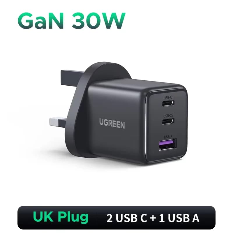 30W GaN USB-C seinakontaktlaadija, PD 3.0