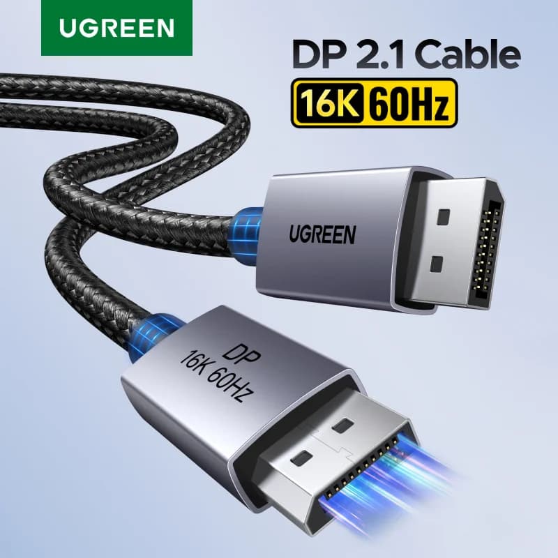 DisplayPort 2.1 kaabel, 8K 60Hz HDR videotugi