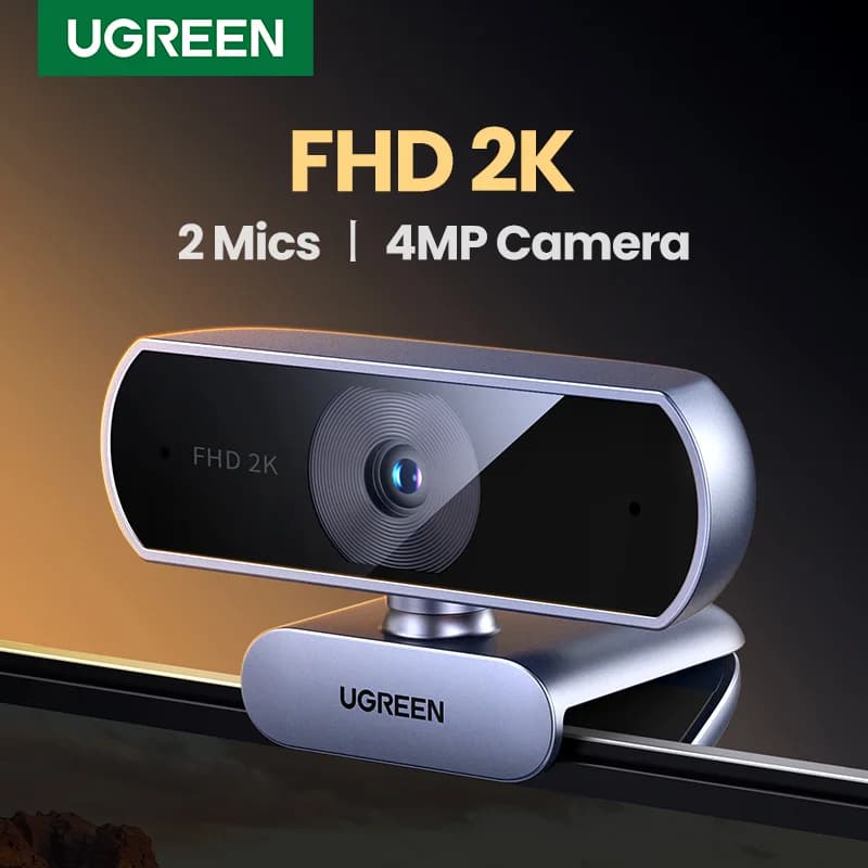 2K HD USB veebikaamera kahe mikrofoniga
