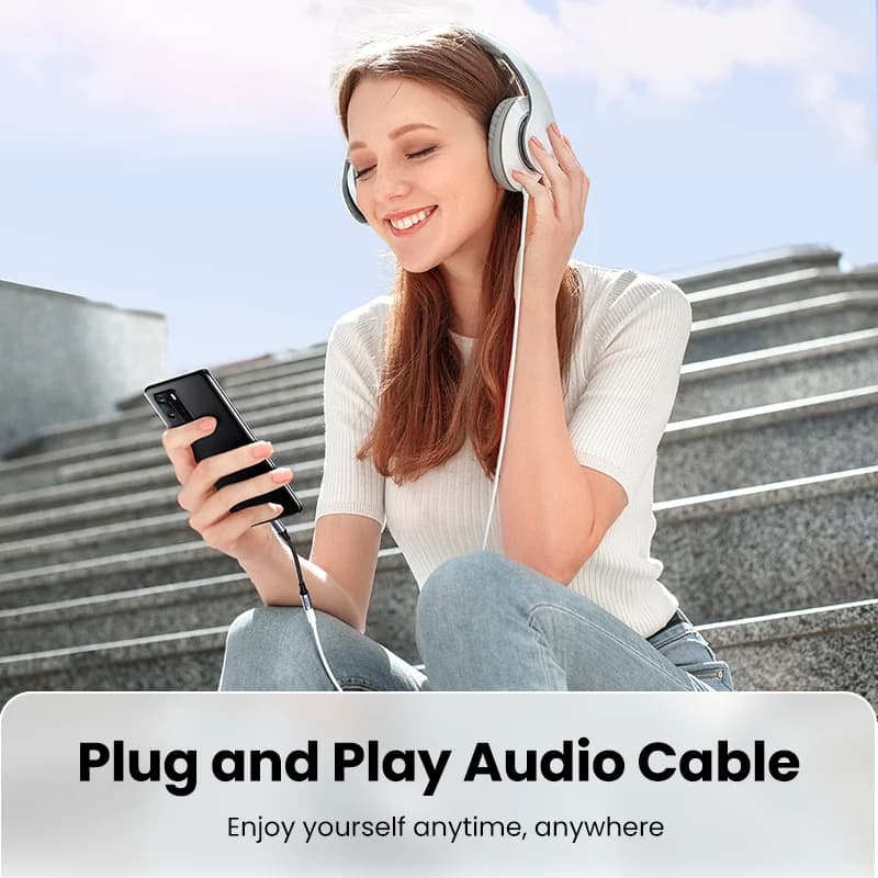 USB-C -> 3.5mm DAC kõrvaklappide adapter