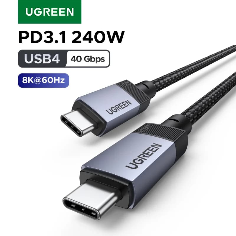 240W USB4 USB-C kuni USB-C kaabel