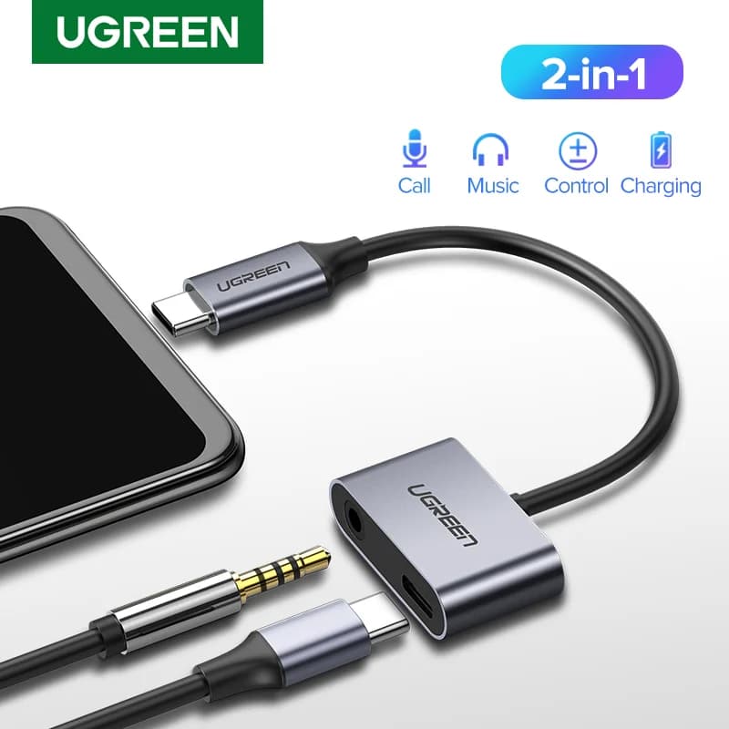 USB-C 3.5mm AUX heliadapteri kaabel